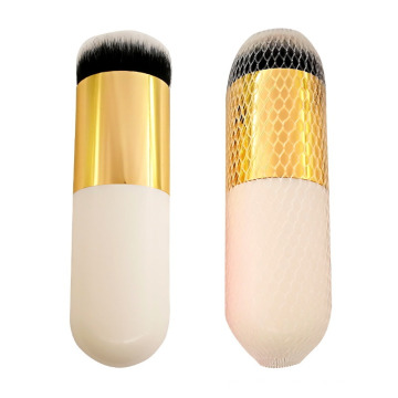 White Woooden Handle Bb Cream Makeup Brush